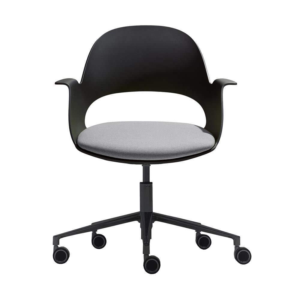 black and grey chair