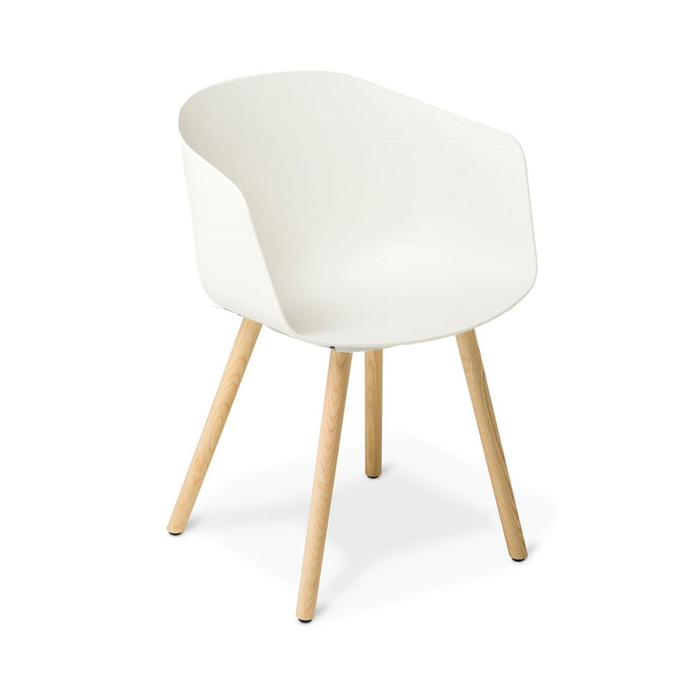 Max Tub Timber 4-Leg Chair