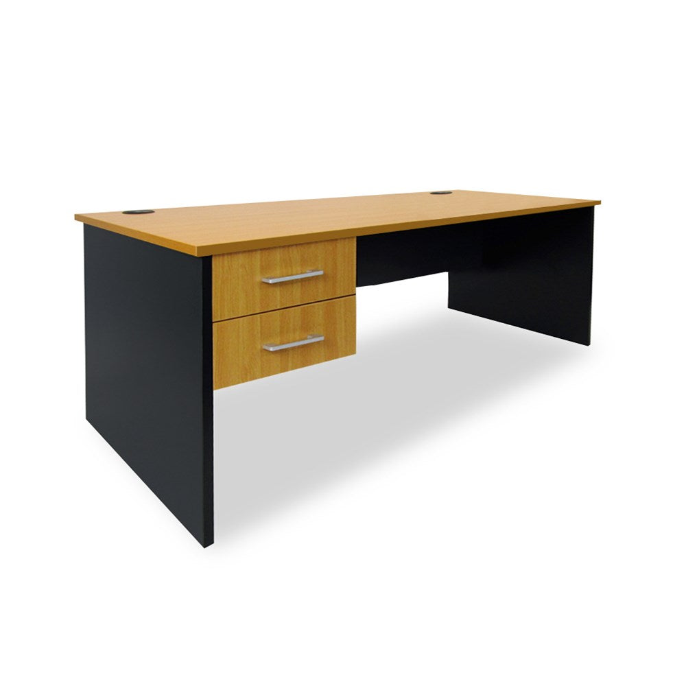 Mobel Delta Straight Desk with Drawers