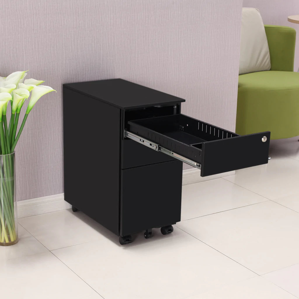 Mobel Milano 300 Slimline 2-Drawer and File Mobile Storage Unit