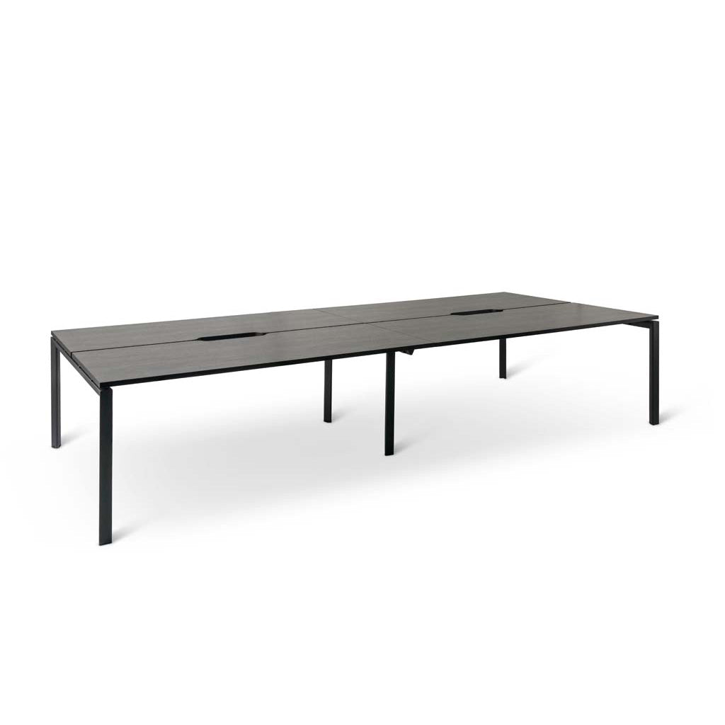 Mobel Novah 4-User Double-Sided Shared Desk