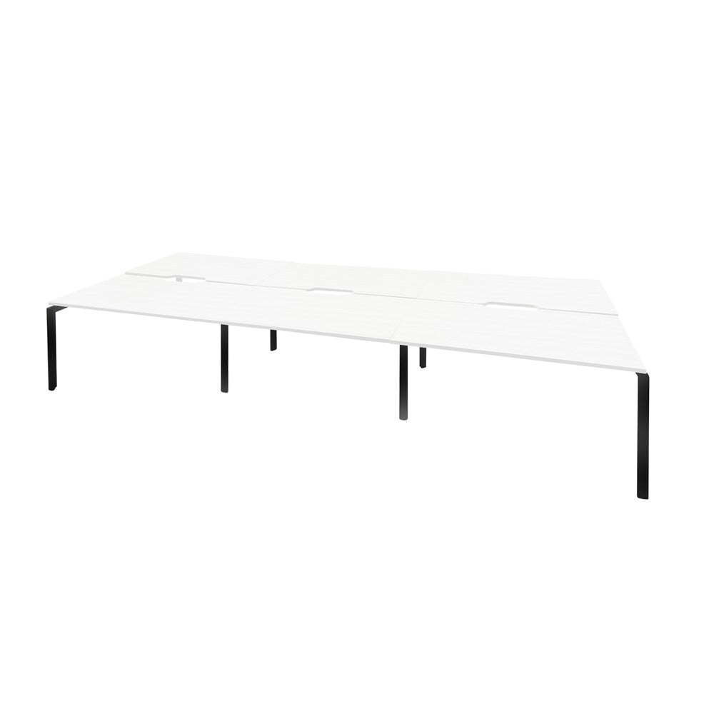 Mobel Novah 6-User Double-Sided Shared Desk