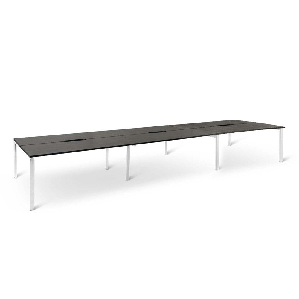 Mobel Novah 6-User Double-Sided Shared Desk